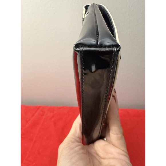 Kate Spade Patent Leather Duet Piano Key Red Lined Clutch Purse Handbag - Picture 9 of 10